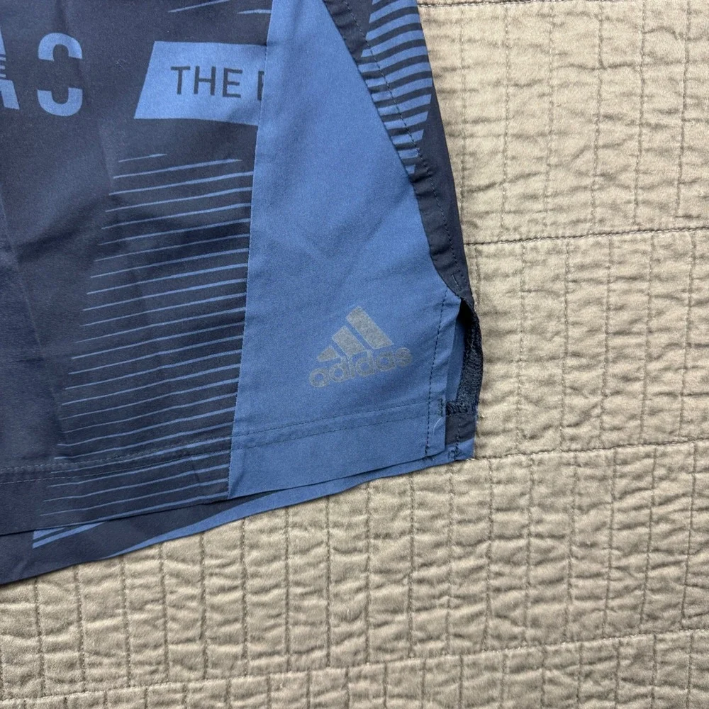 Adidas‎ Men XL Blue Graphic Training Shorts 9